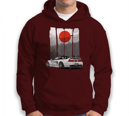 JDM NSX Car Tuning Japan Rising Sun Drift Import Sweatshirt & Hoodie-Adult Hoodie-Dark Chocolate