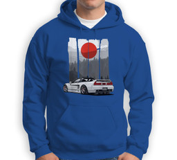 JDM NSX Car Tuning Japan Rising Sun Drift Import Sweatshirt & Hoodie-Adult Hoodie-Royal