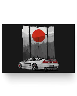 JDM NSX Car Tuning Japan Rising Sun Drift Import Matter Poster-36X24-Black
