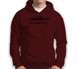 Jeep Gladiator Sweatshirt & Hoodie-Adult Hoodie-Dark Chocolate