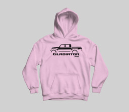 Jeep Gladiator Youth Hoodie & T-Shirt-Youth Hoodie-Light Pink