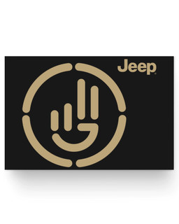 Jeep Wave Matter Poster-24X16-Black