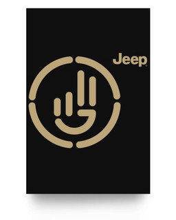 Jeep Wave Matter Poster-16X24-Black