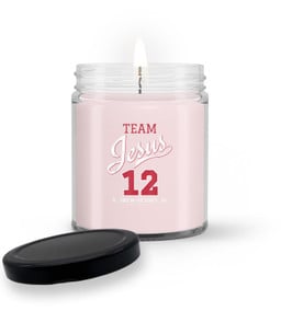 Jesus and Baseball Team Jesus Christian Soy Wax Candle-Candle DS-Pink