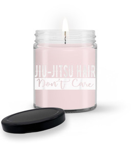 Jiu-Jitsu Hair Don't Care BJJ MMA Funny Fight Champion Soy Wax Candle-Candle DS-Pink
