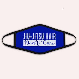 Jiu-Jitsu Hair Don't Care BJJ MMA Funny Fight Champion Cloth Face Mask-Kid Face Mask-Royal