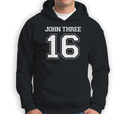 John 316 Sweatshirt & Hoodie-Adult Hoodie-Black