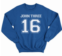 John 316 Sweatshirt & Hoodie-Adult Sweatshirt-Royal