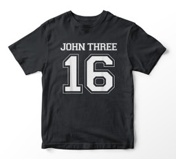 John 316 Youth Hoodie & T-Shirt-Youth T-Shirt-Black