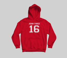 John 316 Youth Hoodie & T-Shirt-Youth Hoodie-Red