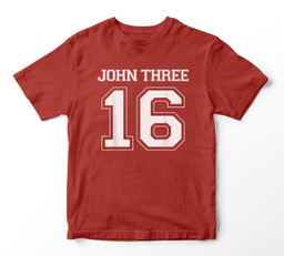 John 316 Youth Hoodie & T-Shirt-Youth T-Shirt-Red