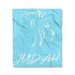 Judah and 12 Tribes of Israel Bible Fleece Blanket-50X60 In-Light Blue