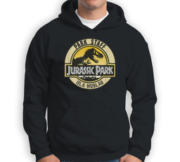 Jurassic Park Isla Nublar Park Staff Seal Sweatshirt & Hoodie-Adult Hoodie-Black