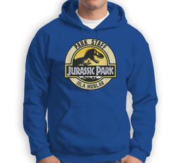 Jurassic Park Isla Nublar Park Staff Seal Sweatshirt & Hoodie-Adult Hoodie-Royal