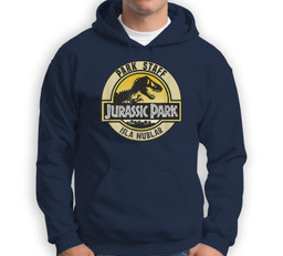 Jurassic Park Isla Nublar Park Staff Seal Sweatshirt & Hoodie-Adult Hoodie-Navy