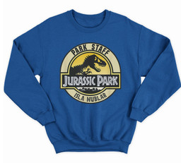 Jurassic Park Isla Nublar Park Staff Seal Sweatshirt & Hoodie-Adult Sweatshirt-Royal