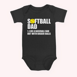 Softball Dad Definition Funny Baby & Infant Bodysuits-Baby Onesie-Black