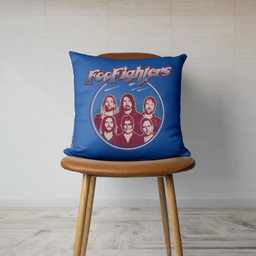 Foo Fighters Classic Portrait Canvas Throw Pillow-Canvas Pillow-Royal