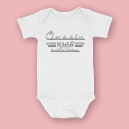 75 Year Old Gift Classic 1948 Limited Edition 75th Birthday Baby & Infant Bodysuits-Baby Onesie-White