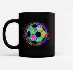 Tie Dye Soccer Ball for All Soccer Lovers Men Women and Kids Mugs-Ceramic Mug-Black