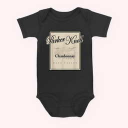 Parker Knoll Napa Valley Wine Vineyard Cute Chardonnay Baby & Infant Bodysuits-Baby Onesie-Black