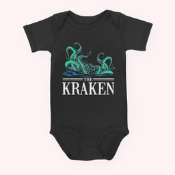 Octopus The Kraken Baby & Infant Bodysuits-Baby Onesie-Black
