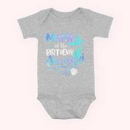 Mama Of The Birthday Mermaid Family Matching Party Squad Baby & Infant Bodysuits-Baby Onesie-Hearther