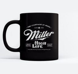 Coors Miller High Life Champagne of Beers Front and Back Mugs-Ceramic Mug-Black