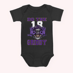 Do The Griddy Griddy Dance Football Baby & Infant Bodysuits-Baby Onesie-Black