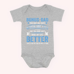 Funny father's day bonus dad gift from daughter son wife Baby & Infant Bodysuits-Baby Onesie-Hearther