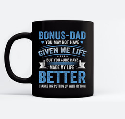 Funny father's day bonus dad gift from daughter son wife Mugs-Ceramic Mug-Black