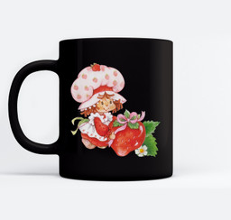 Strawberry Shortcake Sweet Surprise Strawberry Bow Vintage Mugs-Ceramic Mug-Black