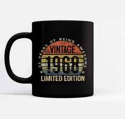 Vintage 1968 Limited Edition 55 Year Old Gifts 55th Birthday Mugs-Ceramic Mug-Black