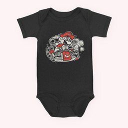 Mario Kart Special Cup Grand Prix 150cc Graphic Baby & Infant Bodysuits-Baby Onesie-Black