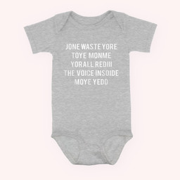Don't Waste Your Time On Me You're Already The Voice Inside Baby & Infant Bodysuits-Baby Onesie-Hearther