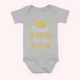 Proud Sister of a 2023 Graduate Class of 2023 Graduation Baby & Infant Bodysuits-Baby Onesie-Hearther