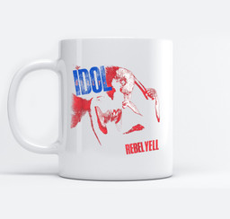 Billy Idol - Rebel Yell Mugs-Ceramic Mug-White