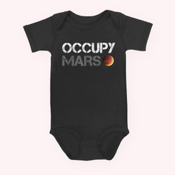 Occupy Mars Astronomy Space Explorer Rocket Science Baby & Infant Bodysuits-Baby Onesie-Black