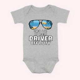 Bus Drivers Off Duty-Funny School Bus Driver Baby & Infant Bodysuits-Baby Onesie-Hearther