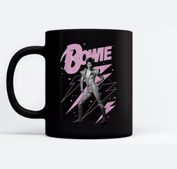 David Bowie - Pink Lightning Starman Mugs-Ceramic Mug-Black