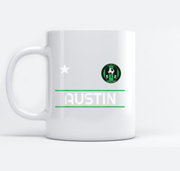 Austin Soccer Team Jersey - Mini 512 Badge Mugs-Ceramic Mug-White