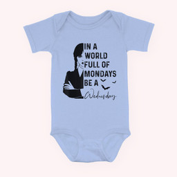 In A World Full Of Mondays B.e A Wednesday Baby & Infant Bodysuits-Baby Onesie-Light Blue