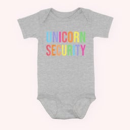 Unicorn Security Funny Birthday Girl Gifts Dad Mom Daughter Baby & Infant Bodysuits-Baby Onesie-Hearther