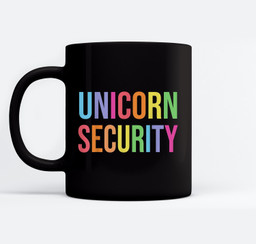 Unicorn Security Funny Birthday Girl Gifts Dad Mom Daughter Mugs-Ceramic Mug-Black