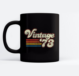 Vintage 1973 Birthday Mugs-Ceramic Mug-Black