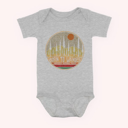 Born to Wander Americas National Parks Vintage Baby & Infant Bodysuits-Baby Onesie-Hearther