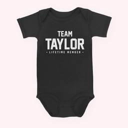 Family Reunion Team Taylor Matching Gift Baby & Infant Bodysuits-Baby Onesie-Black
