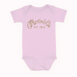 Retro Vintage Martin Guitars American Legend Baby & Infant Bodysuits-Baby Onesie-Pink