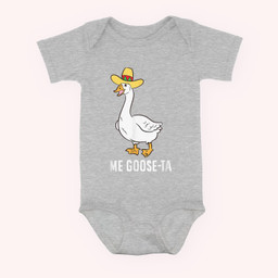 Me Goose Ta Mexican Funny Spanish Goose Pun Baby & Infant Bodysuits-Baby Onesie-Hearther