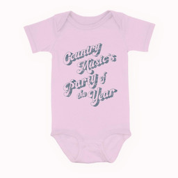 Country Music's Party of the Year Baby & Infant Bodysuits-Baby Onesie-Pink